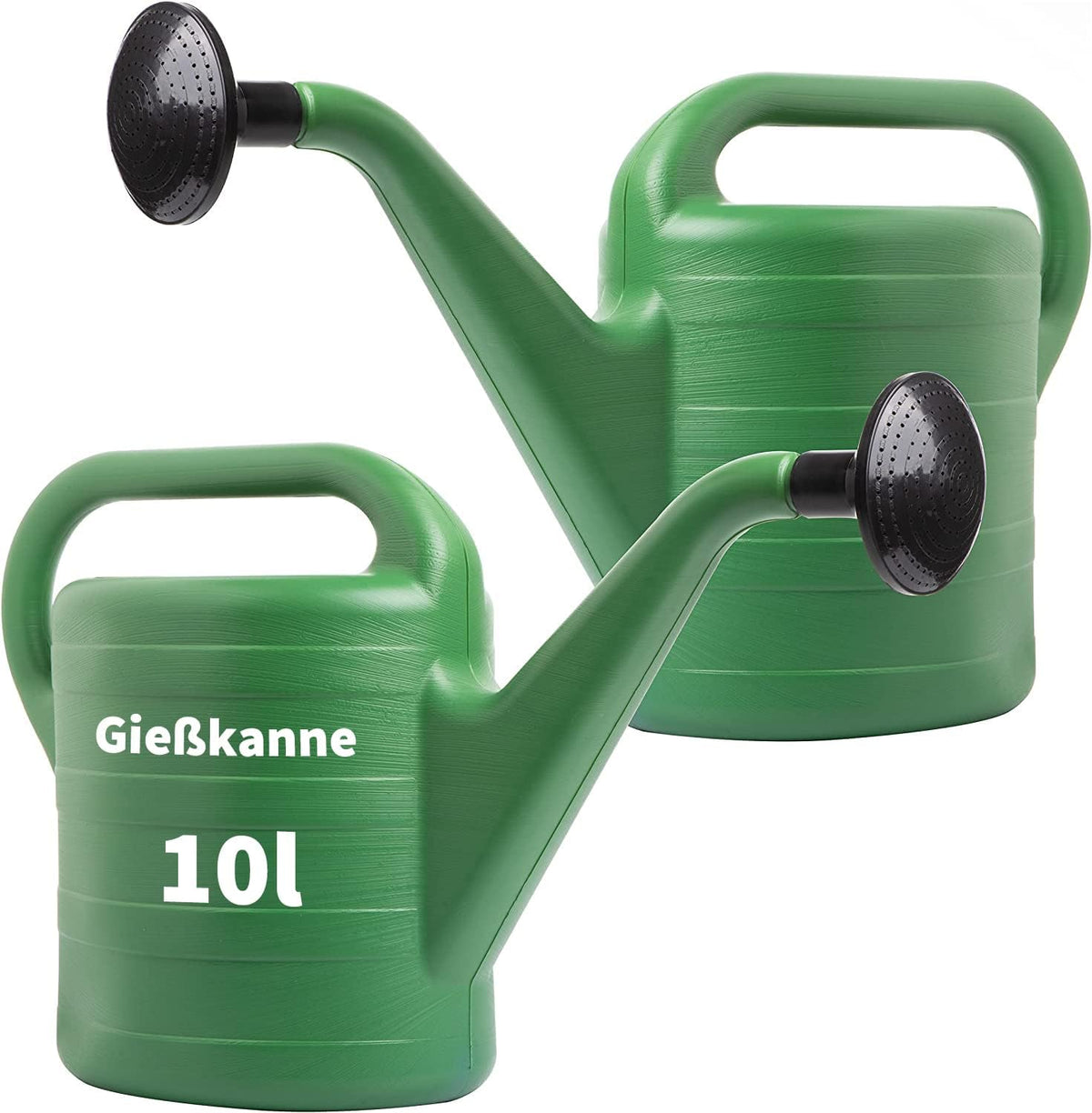 2er Set Gießkannen 10 Liter mit abnehmbarer Düse