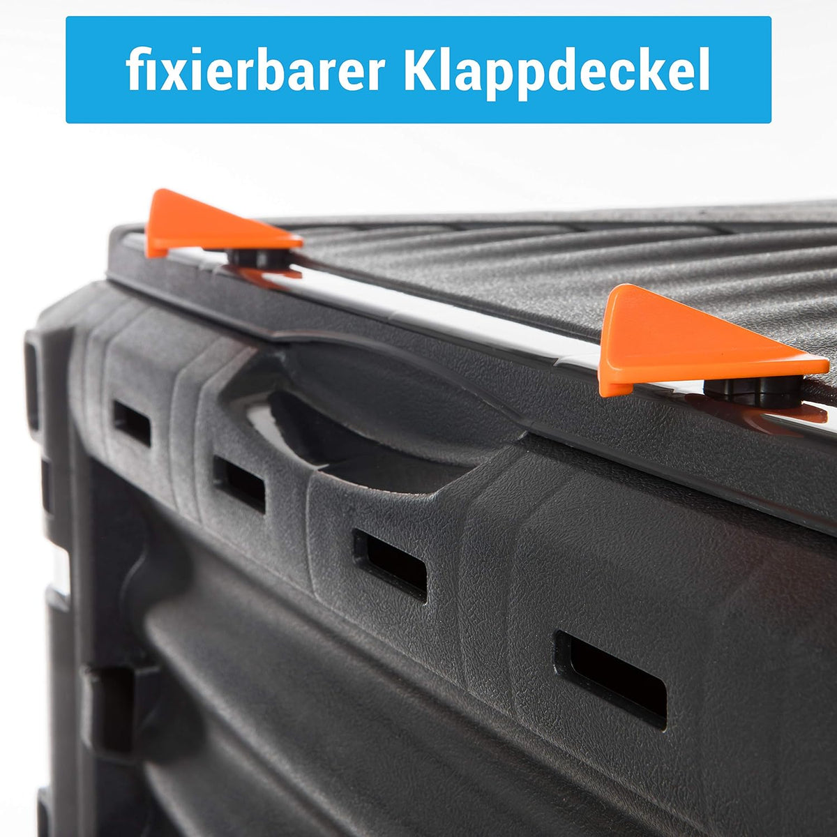 Komposter 2er Set aus stabilem Kunststoff 450 Liter mit Klappdeckel (L 80 x B 80 x H 81 cm)
