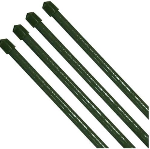 4er Set Pflanzstab 60 cm, Kunststoffummantelt, Grün, ⌀ 8 mm, Stabil & Wetterfest