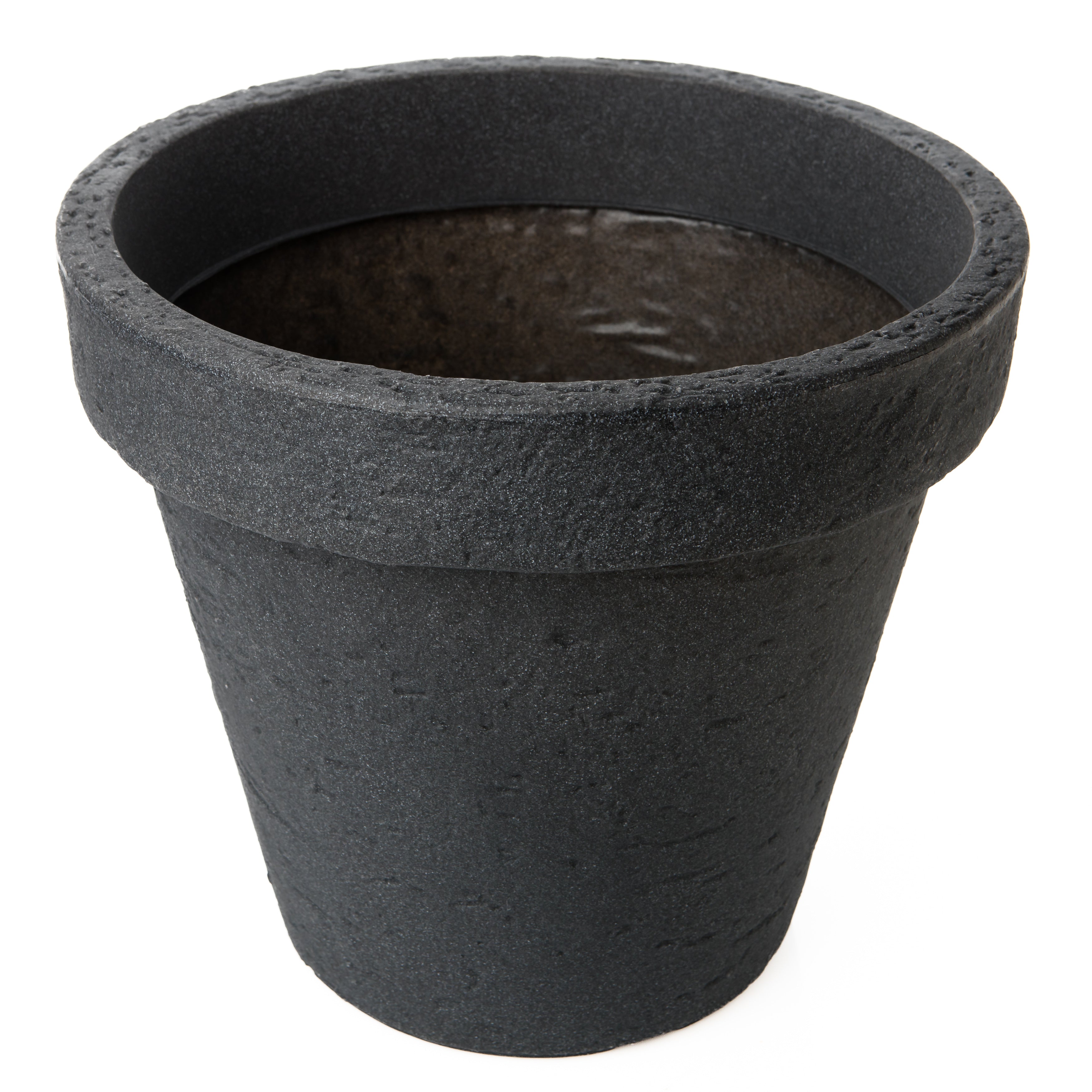 2er Blumentopf Premium Groß 40cm, Anthrazit - Pflanzkübel Groß Rund - Wetterfest, Langlebig und Stabil