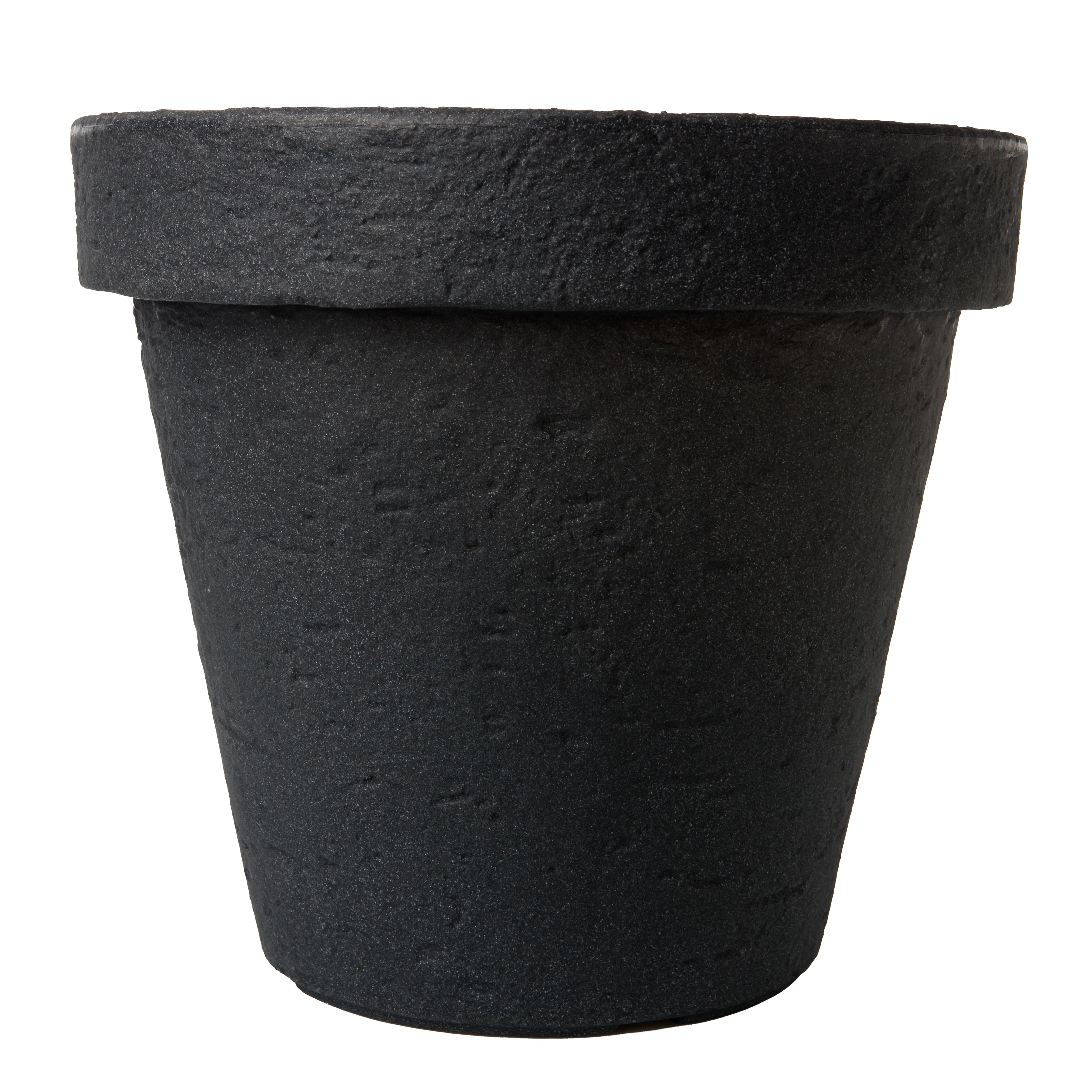 Blumentopf Premium Groß 40cm, Anthrazit - Pflanzkübel Groß Rund - Wetterfest, Langlebig und Stabil