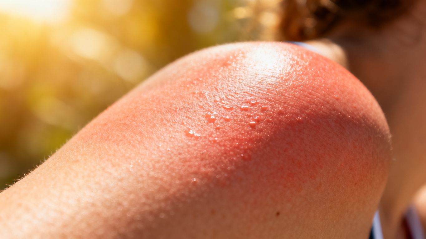 Sonne und Hitze auf Haut