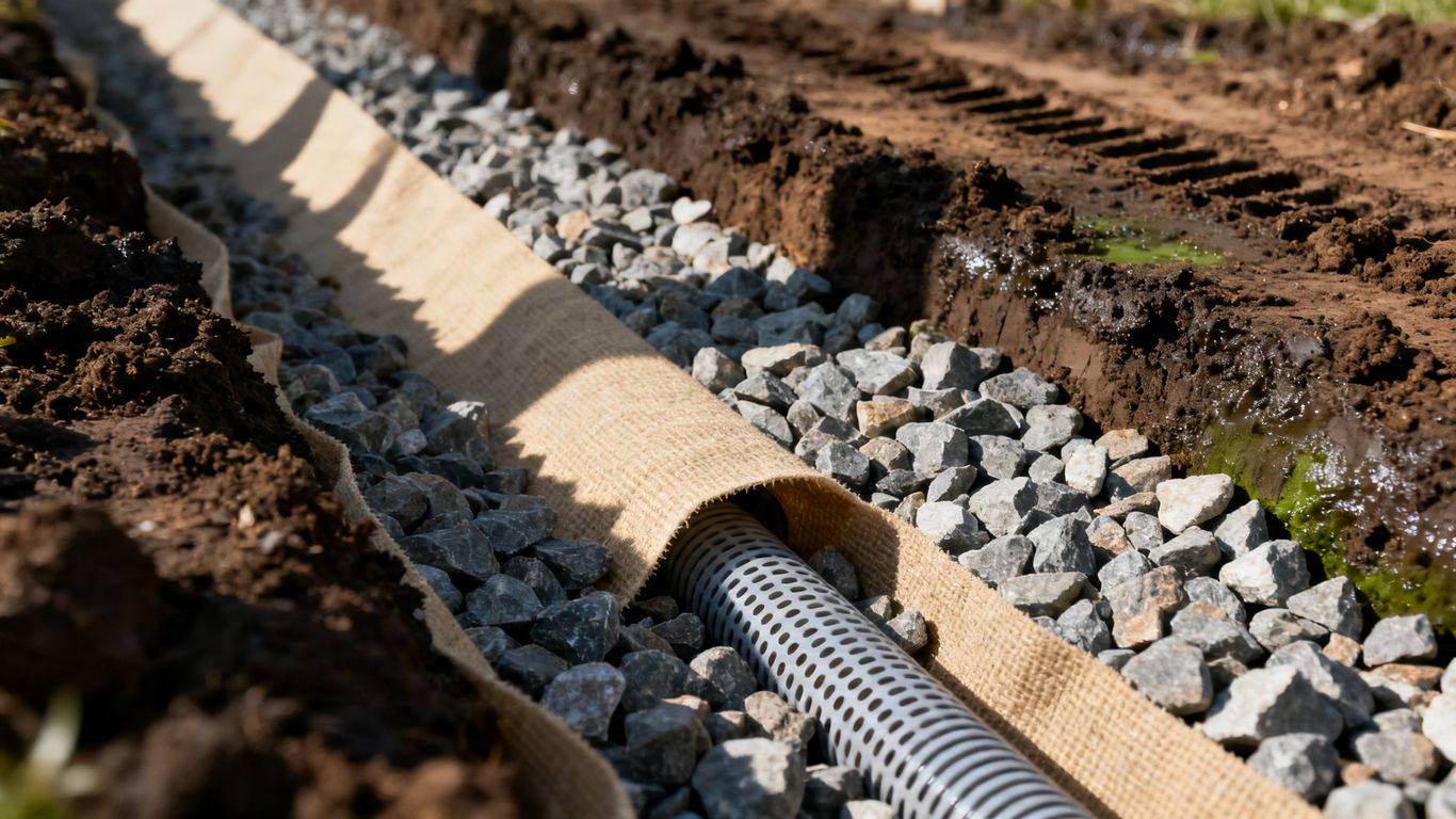Drainage System Aufbau