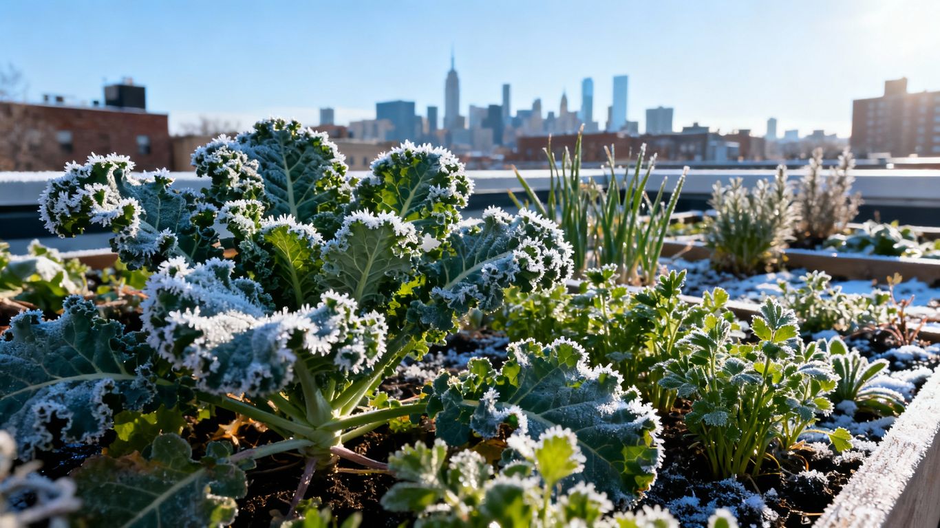 Winterliches Urban Gardening mit frischem Grünkohl