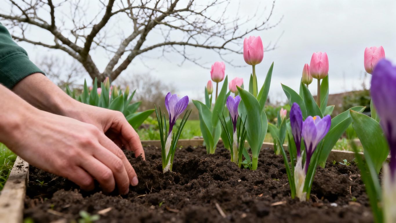 Gartenplanung im November für Frühlingsblumen